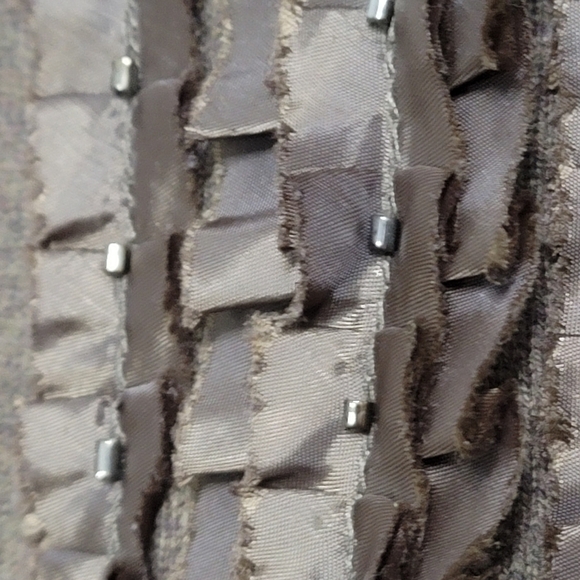 ✨ Lane Bryant Beaded Ribbon Button Front Green Cardigan size 22/24 - Picture 3 of 7